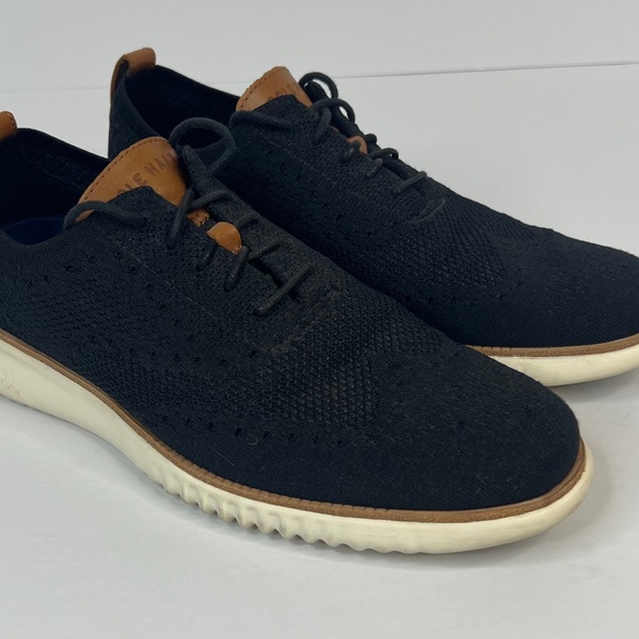 Cole Haan 2.ZERØGRAND Stitchlite Wingtip Oxford Black C27568 Mens Size 10M US - Picture 2 of 10